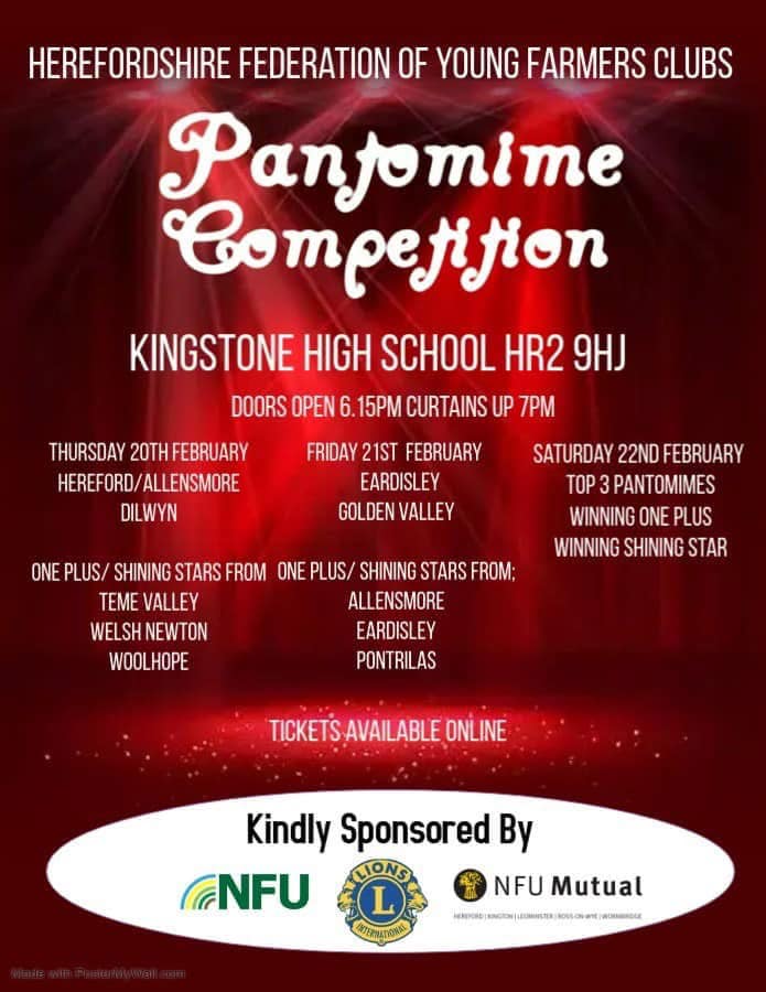 Herefordshire Federation of Young Farmers Clubs - ⭐️THIS WEEK⭐️ 🎭HFYFCs ...
