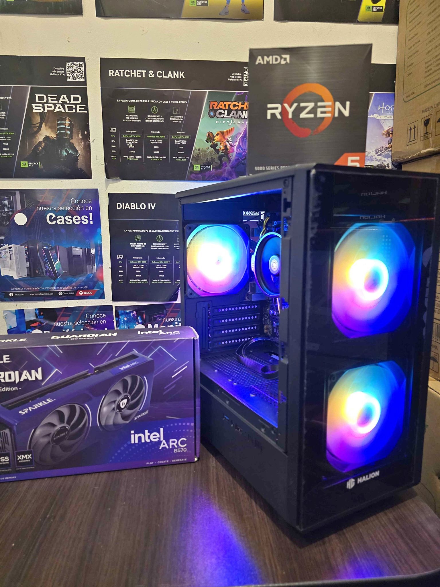 ULTIMO!! CPU GAMER RYZEN 5 5500+INTEL ARC 570 10GB/INGENERIA/GAMING ...