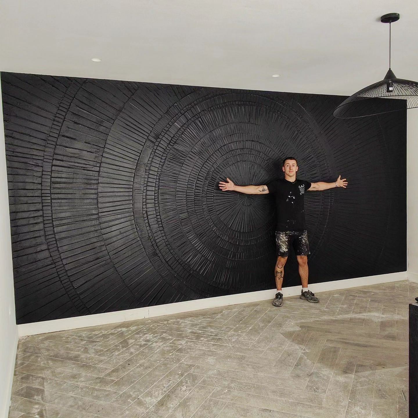 Heavy rock 🪨 Makes a nice change from the polished plaster # ...