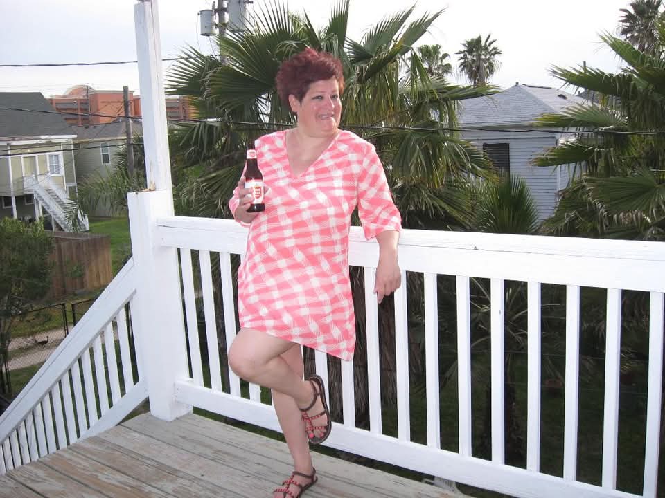 On the porch. Listening to the ocean. It always has a calming effect ...