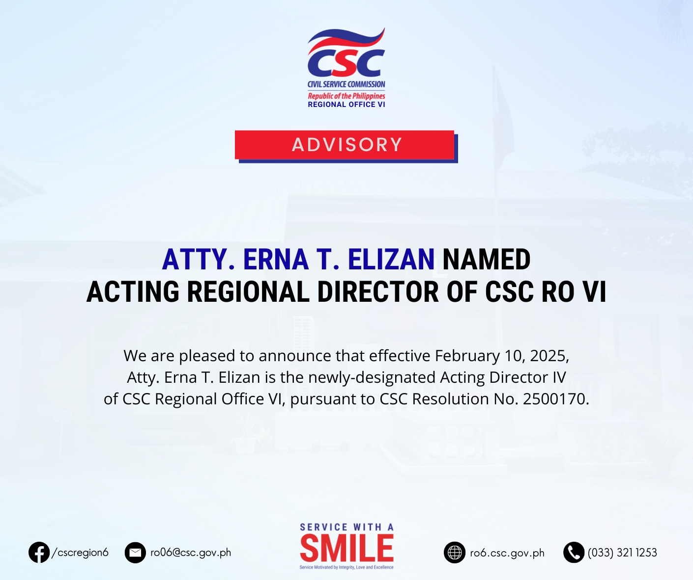 𝗔𝗧𝗧𝗬.... - Civil Service Commission Regional Office No. 6 | Facebook