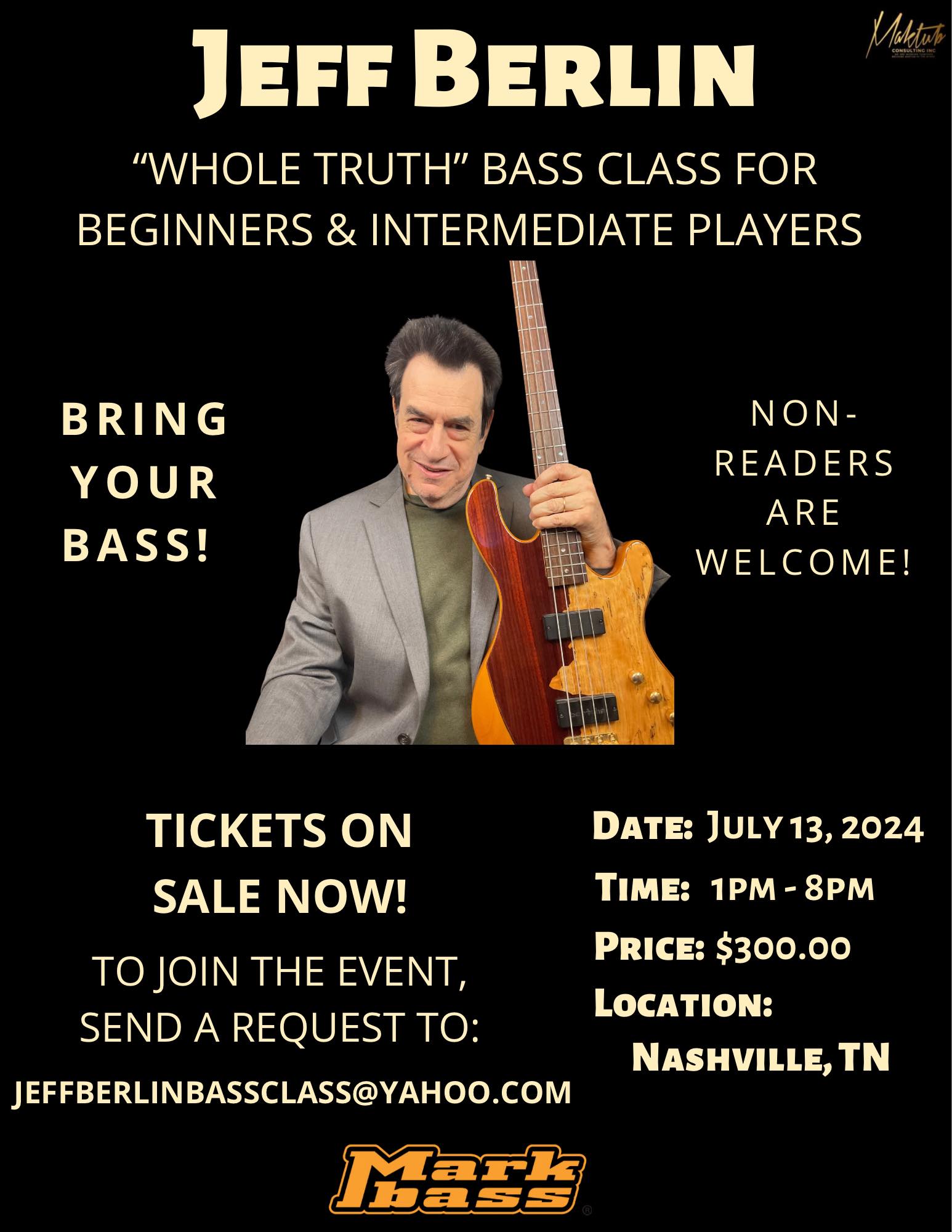 Jeff Berlin's bass approach and online courses