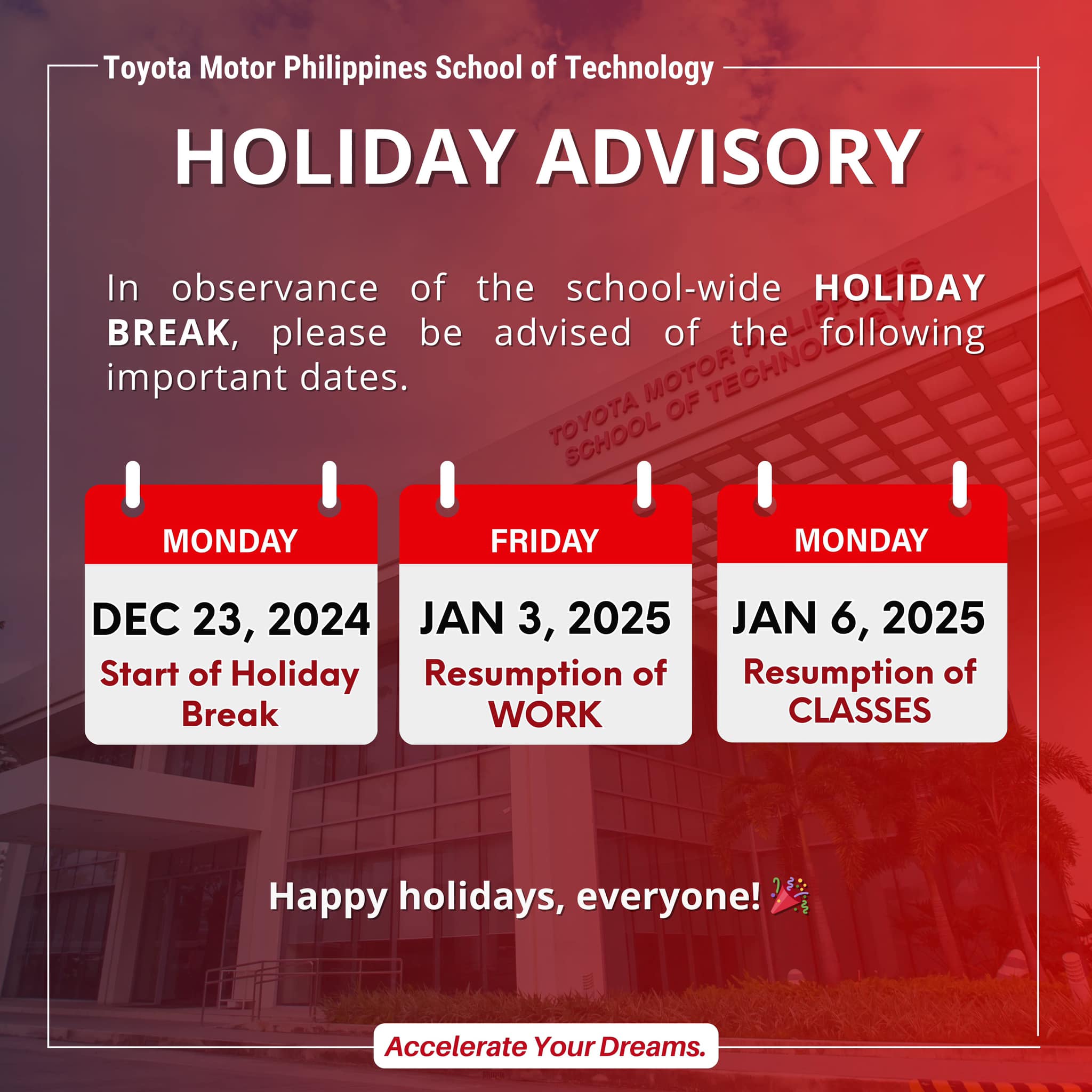 Toyota Motor Philippines School of Technology - TMP Tech | Santa Rosa
