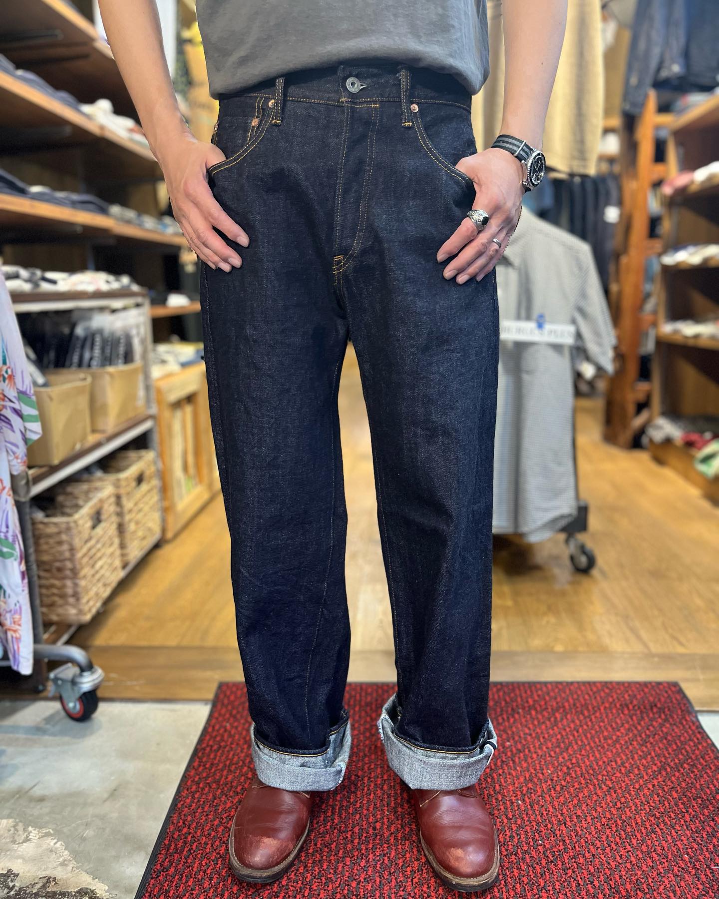鬼デニム スーパーワイドストレート . . lot : ONI-222 size : w30,32 