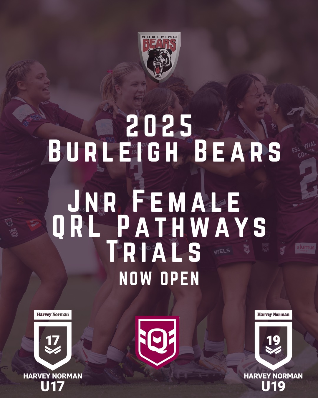 Burleigh - 2025 Burleigh Bears Female QRL Pathways Trials. The Burleigh ...