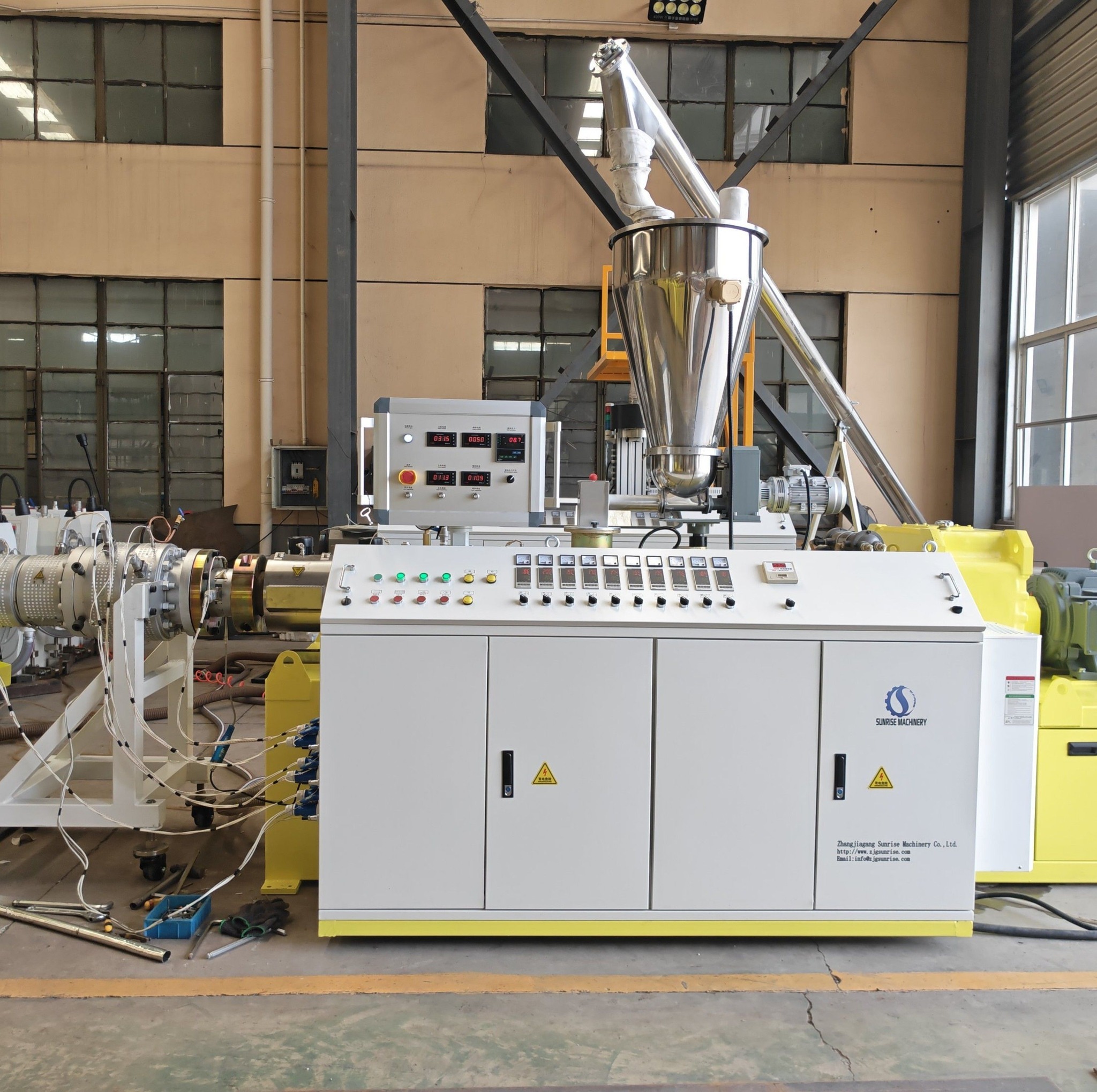 PVC window profile production machine WPC decking panel extrusion ...