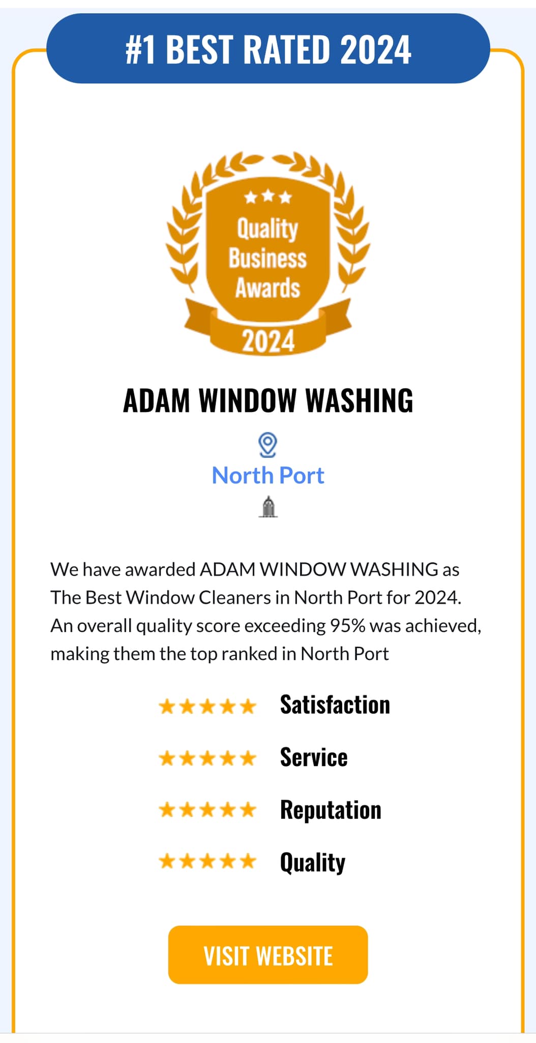 ADAM WINDOW WASHING INC | Bradenton FL
