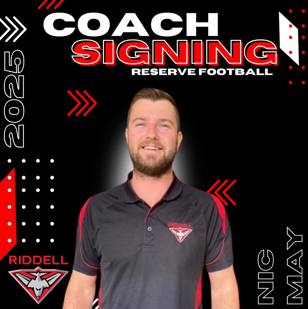 Riddell Bombers - We are pleased to announce that Nick May will again ...