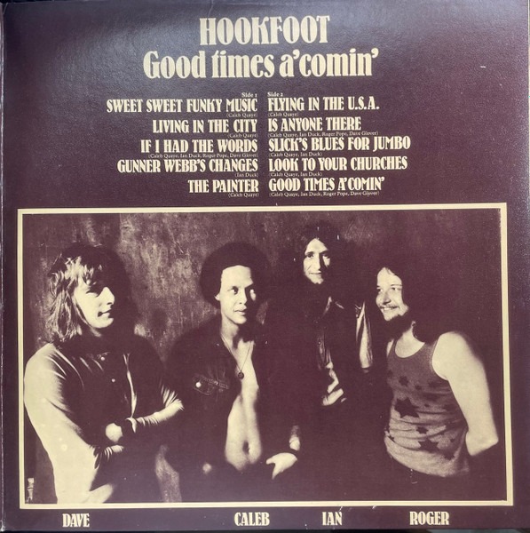 Released March 1972 (exact date undetermined): HOOKFOOT 