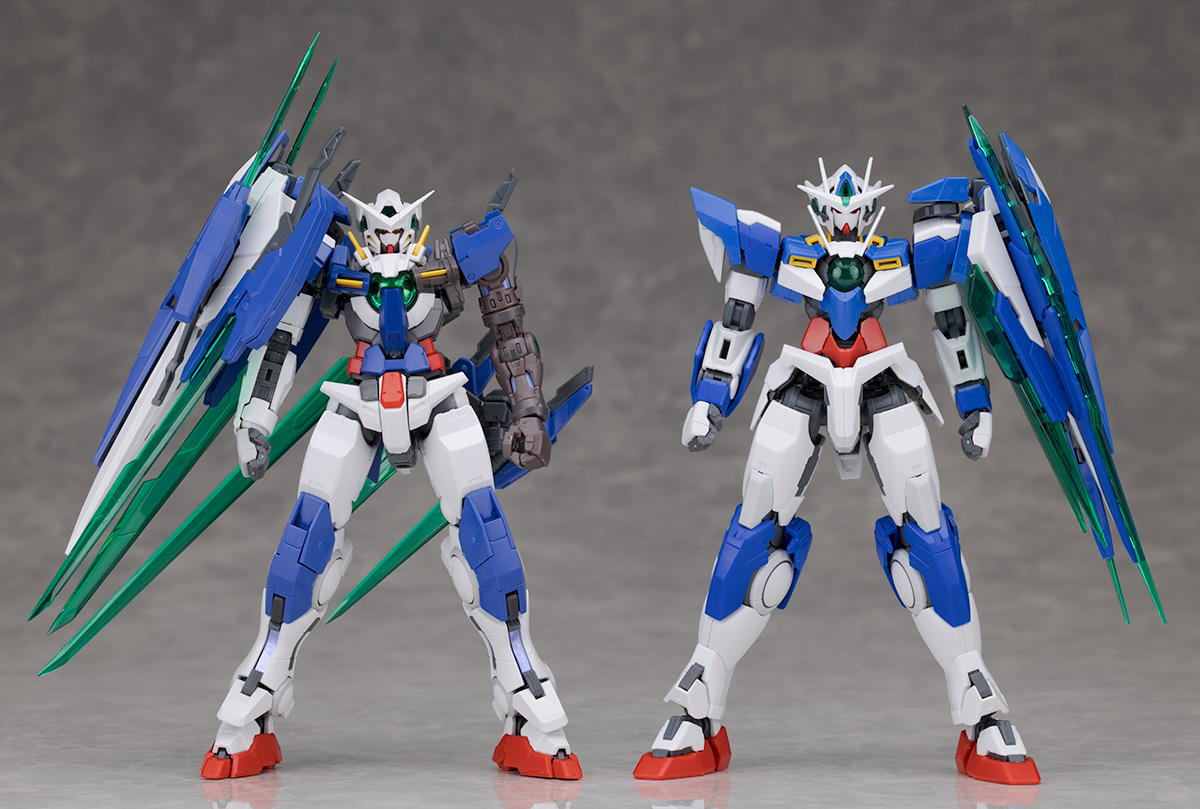 RG 1/144 GUNDAM EXIA REPAIR IV 素組み UPDATE P-Banda RG Gundam Exia Repair IV kit comparison sc