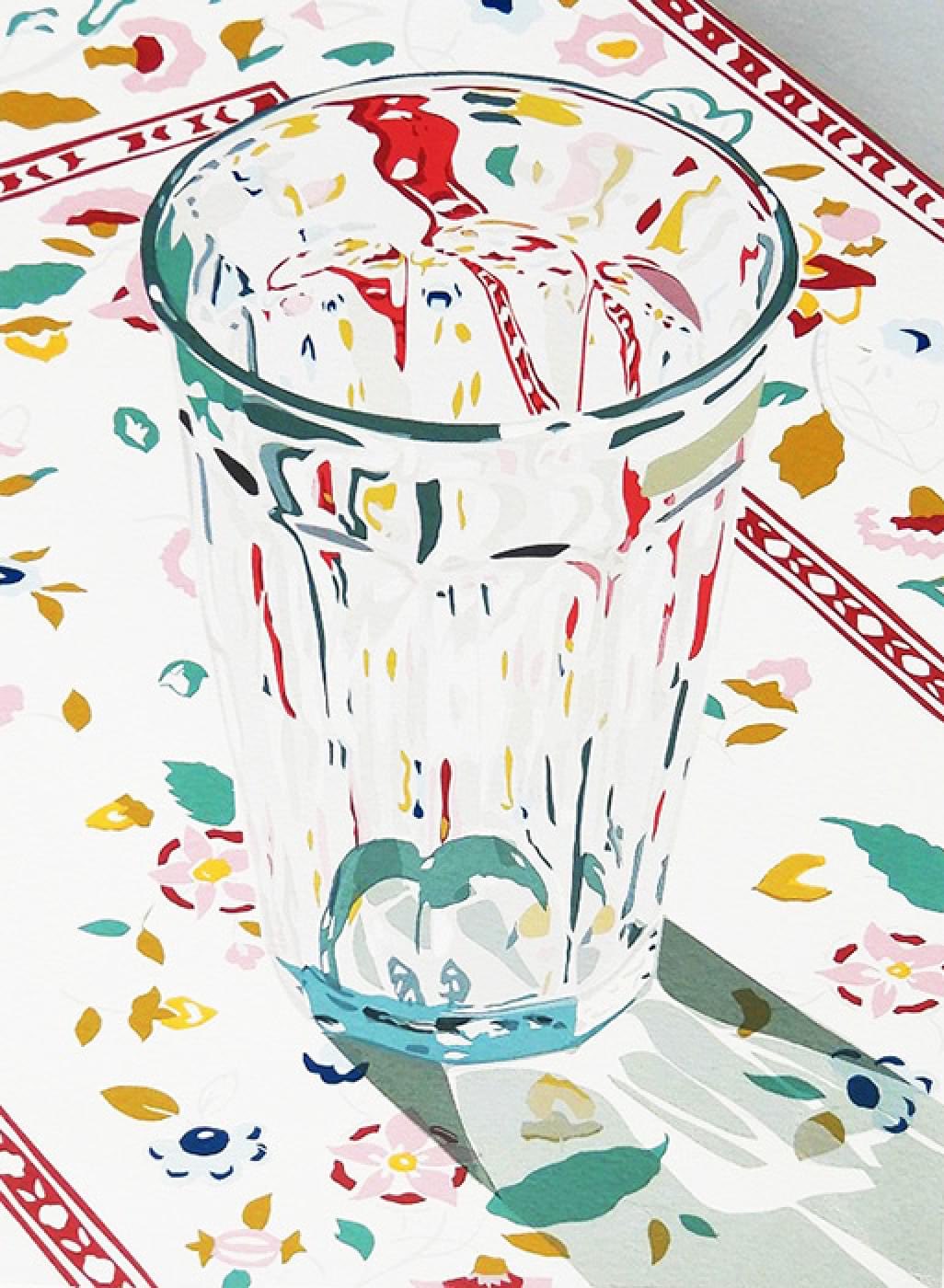 A Glass - Artist Toshiko Hishida , 1997. Japanese, b. 1961