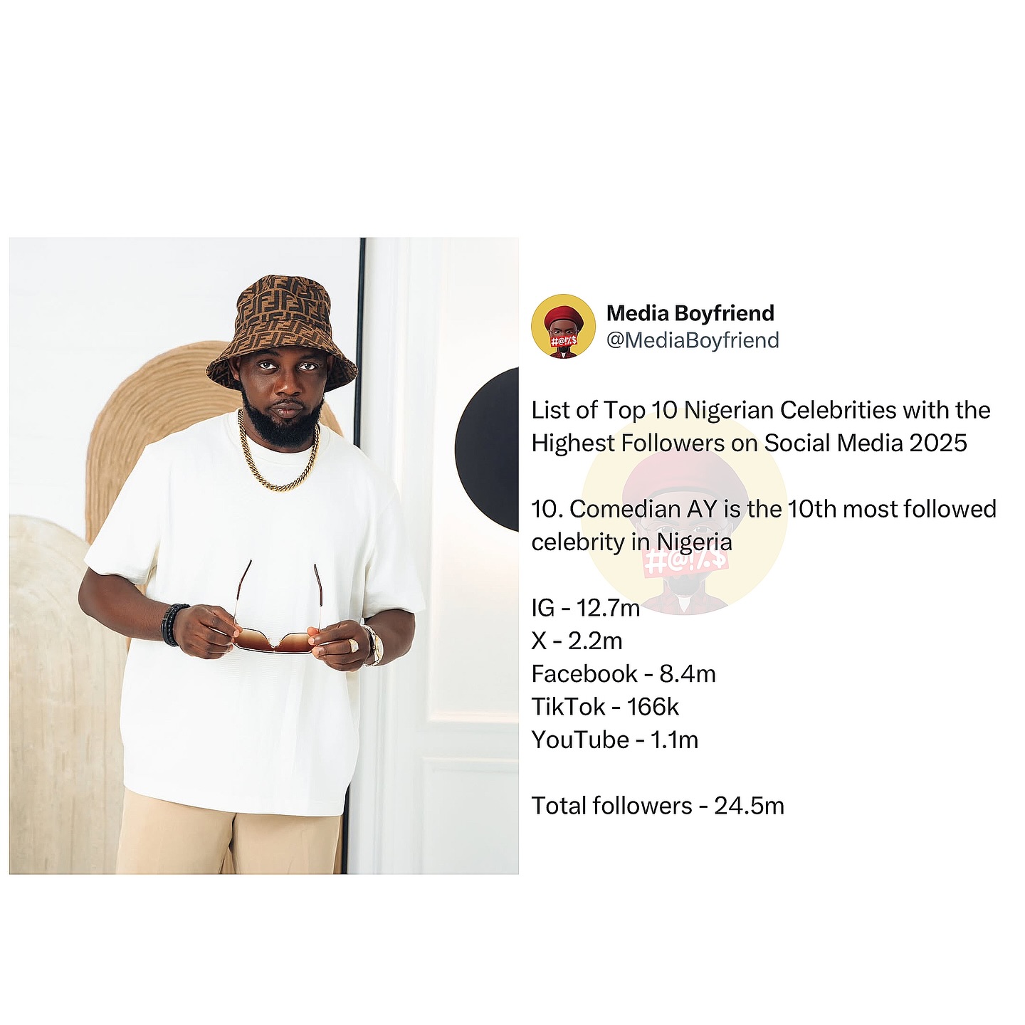 Media Boyfriend - Top 10 Nigerian Celebrities with the... | Facebook