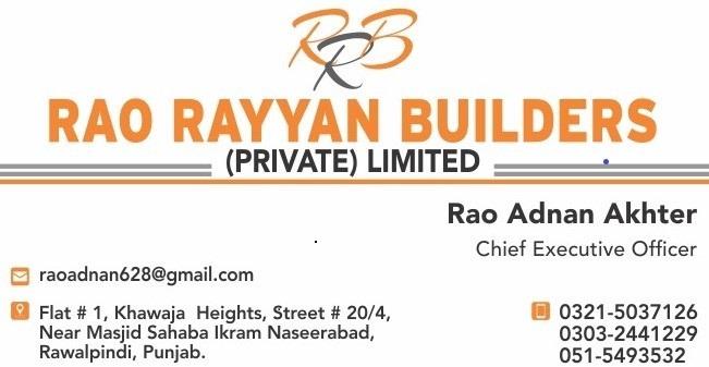 Rao Rayyan Builders PVT.Ltd | Rawalpindi