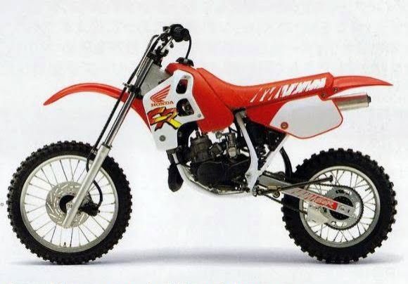 History of Honda CR80R two-stroke mini race bikes