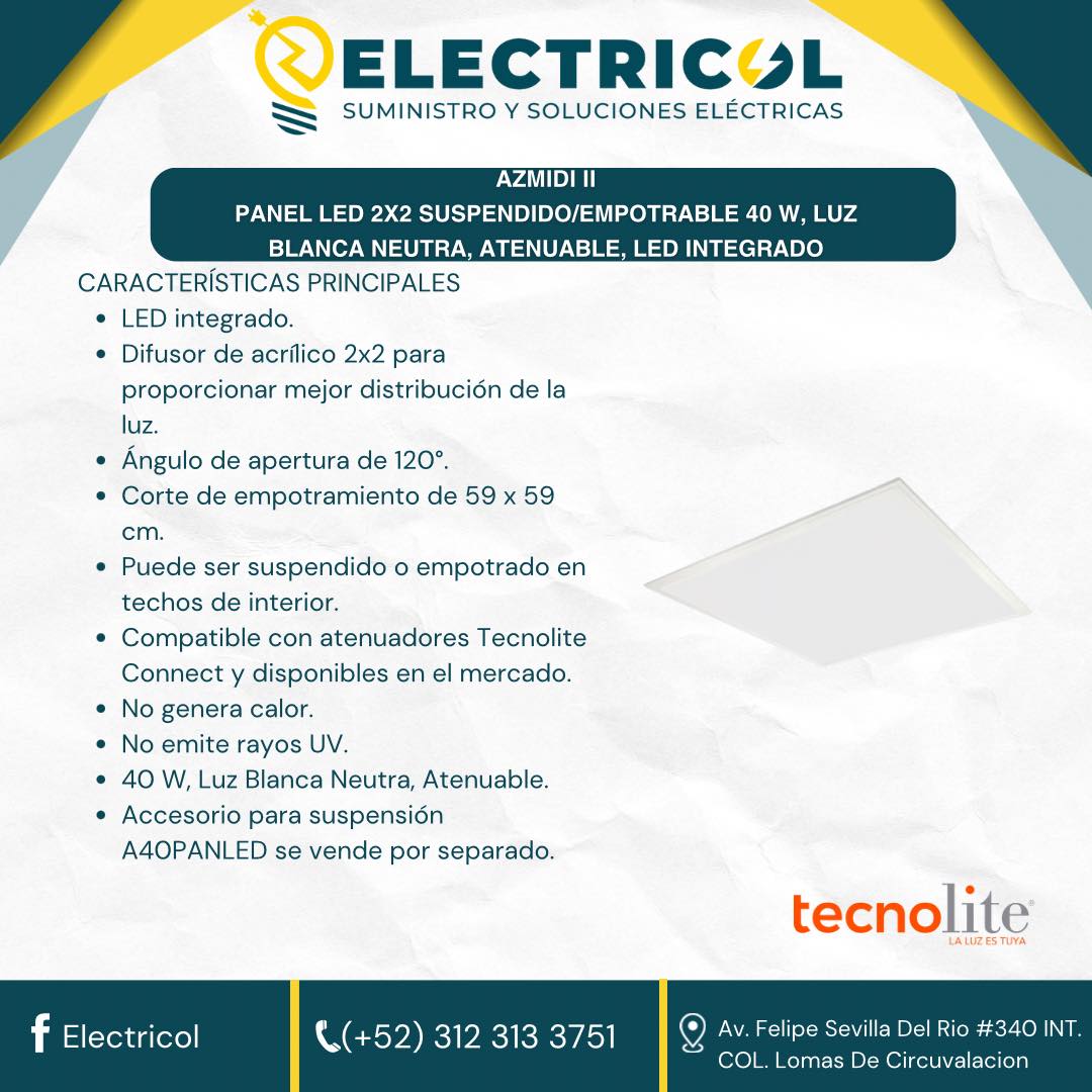 Electricol - 💡 Ilumina con estilo y eficiencia 💡 AZMIDI II... | Facebook