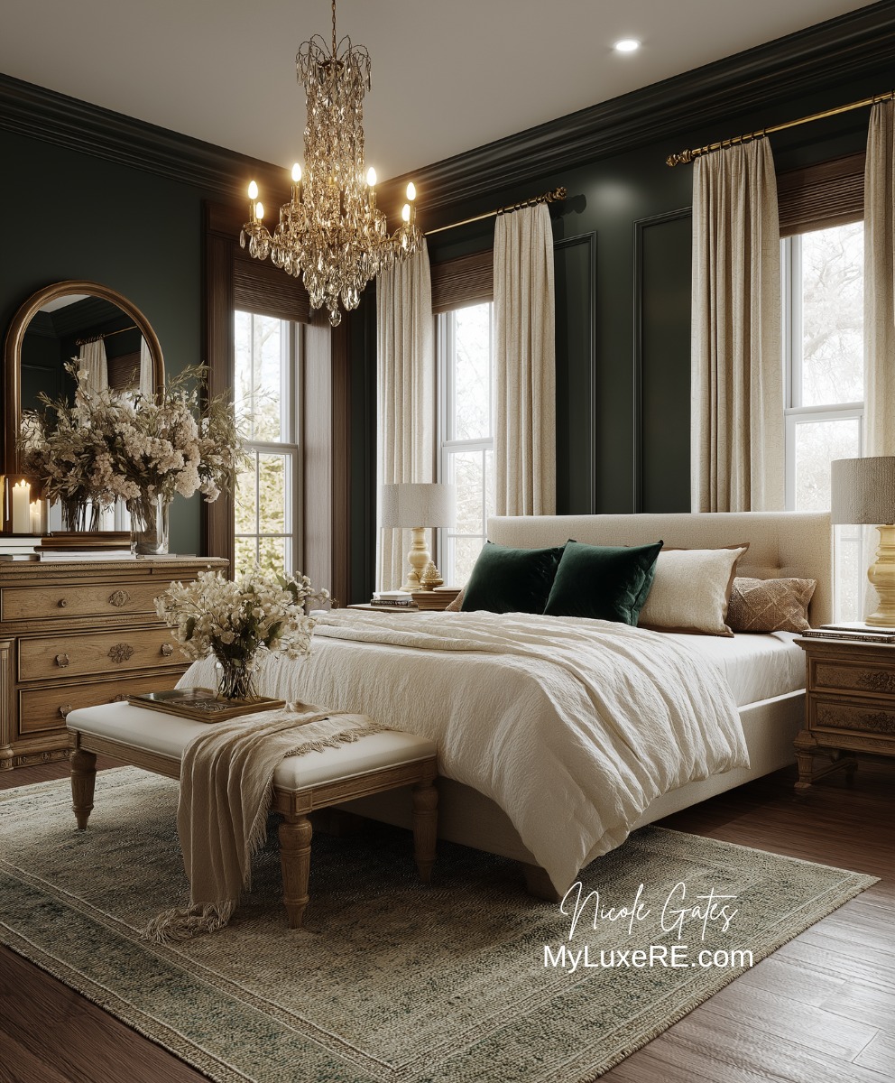 Nicole - This bedroom is so classy! 🤎💚 | Facebook