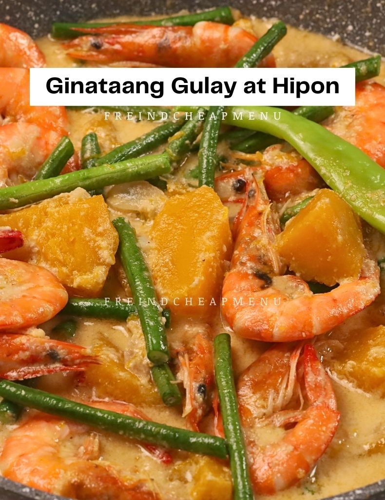 FriendCheap - Ginataang Hipon with Sitaw at Kalabasa (Fresh Coconut ...