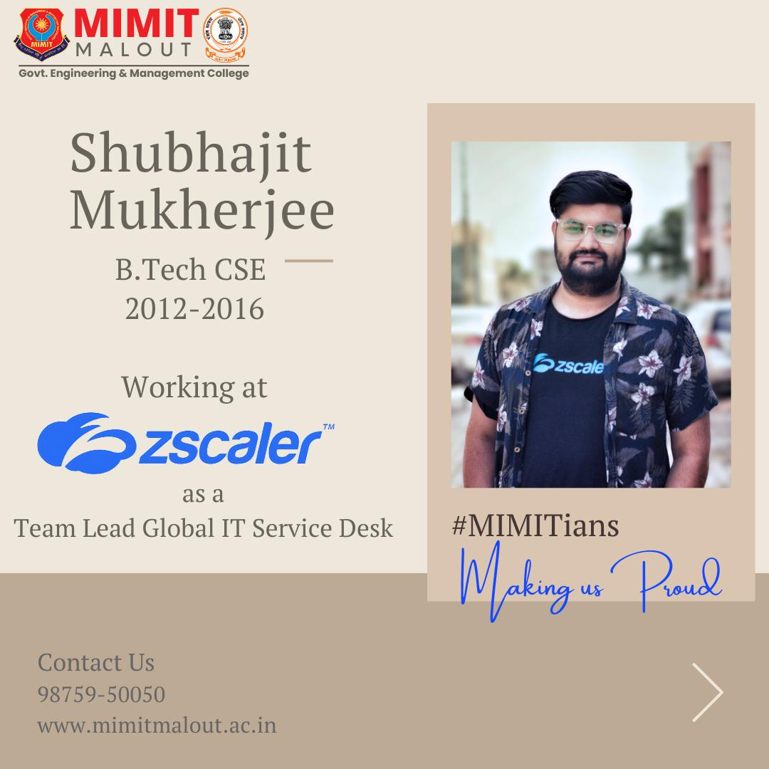 CSE Department, MIMIT Malout, Govt. of Punjab | Malout