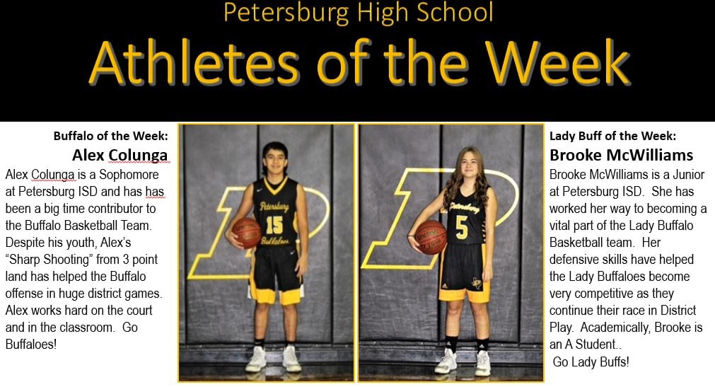 Please help us congratulate our... - Petersburg ISD Athletics