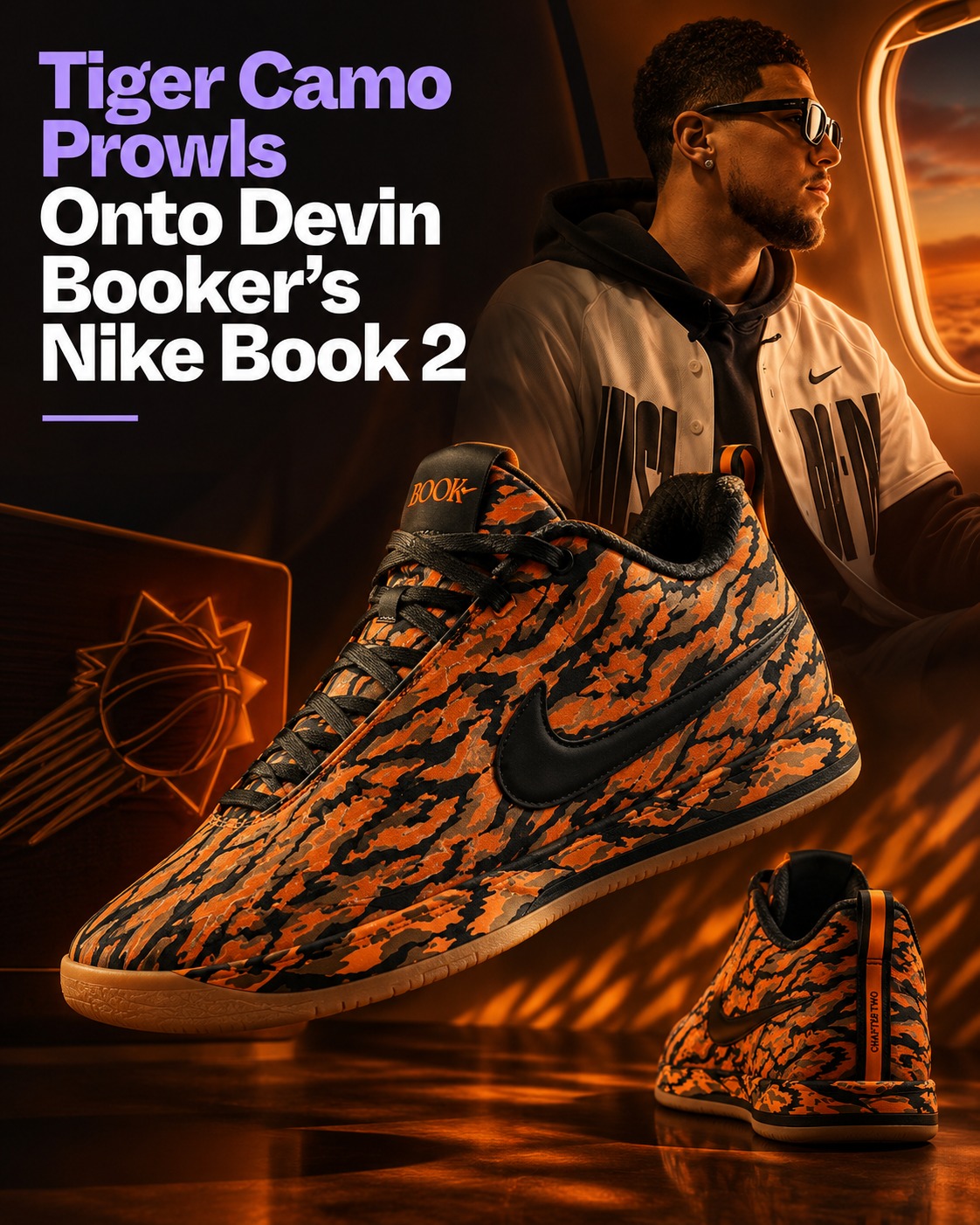 A tribute to Detroit. 🐅 Devin Booker continues to bring personal