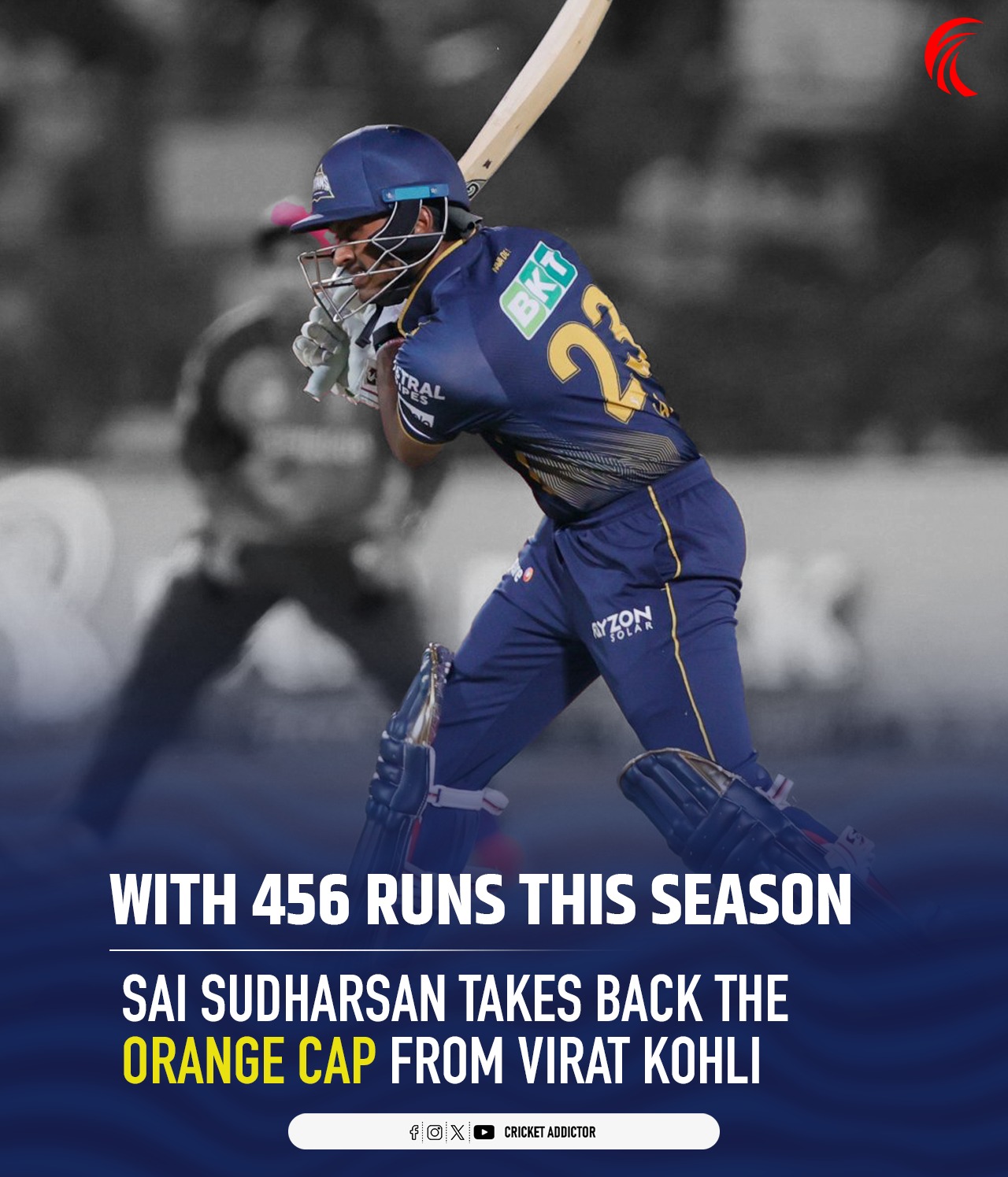 Cricket - Sai Sudharsan – IPL’s Steady Scorer! 💥 Whether it's clutch ...