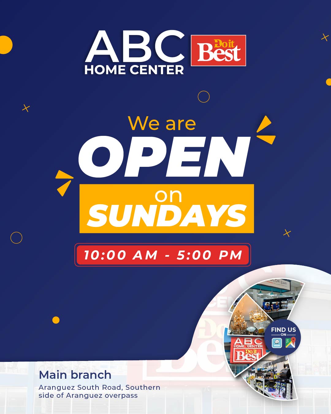 ABC - Extra Time to Shop! 🛍️ We’re open Sundays for all your shopping ...