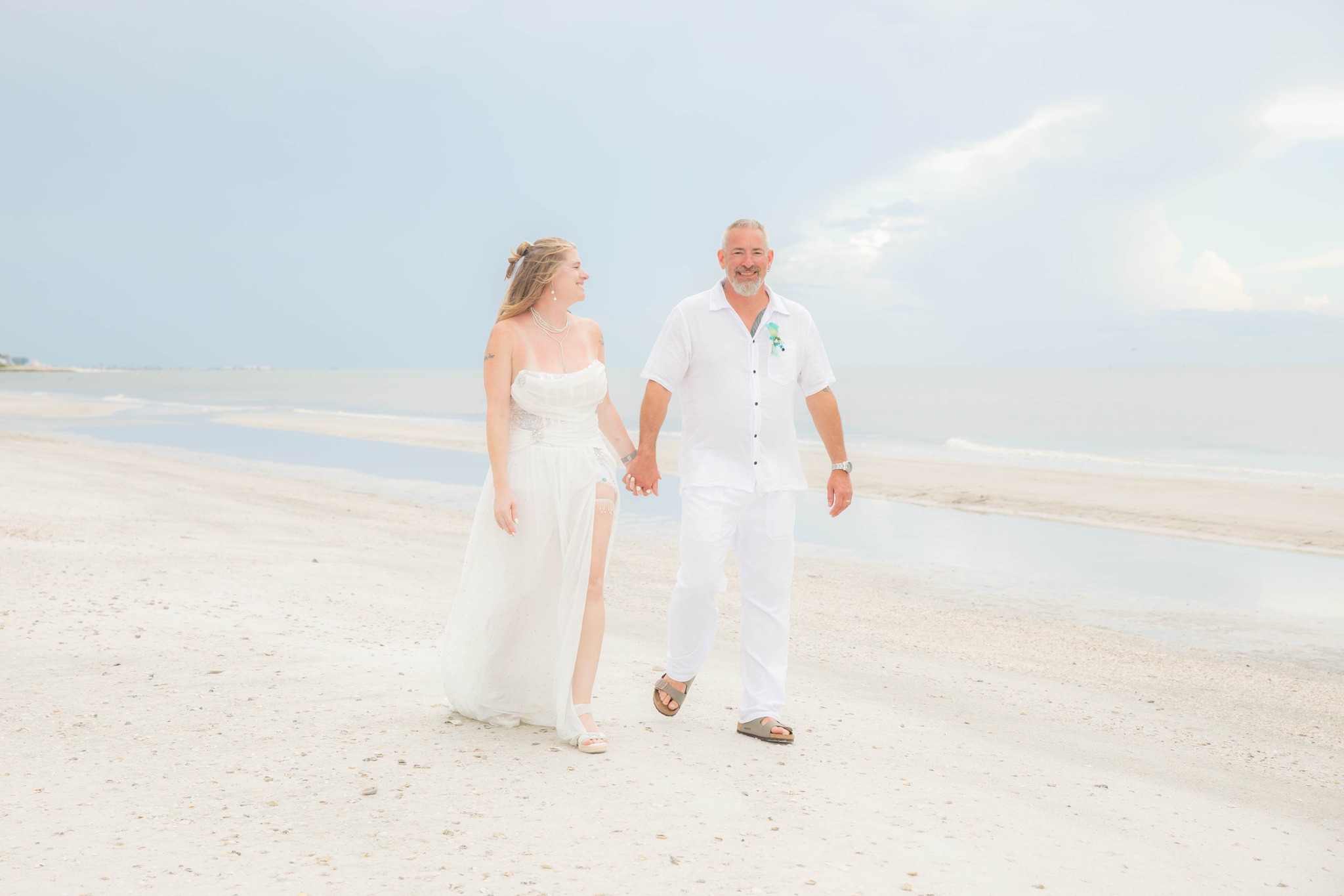 beach wedding dresses tampa fl Bay setup and decor inspiration This Backless gown with