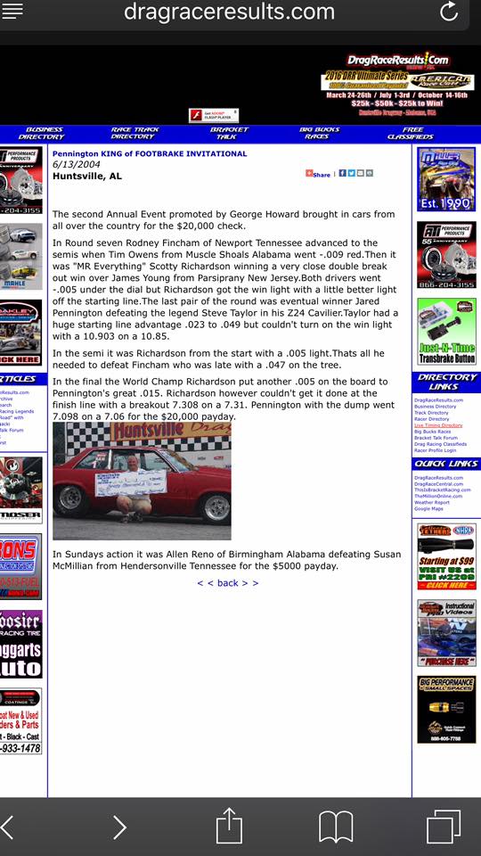 Drag Racing Memories with Donnie Jones