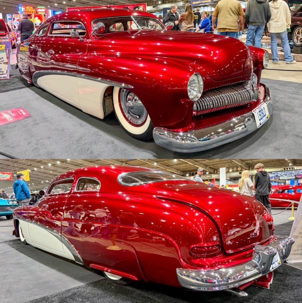 Chopped & Slammed 1950 Mercury Lead Sled at The Starbird Car Show