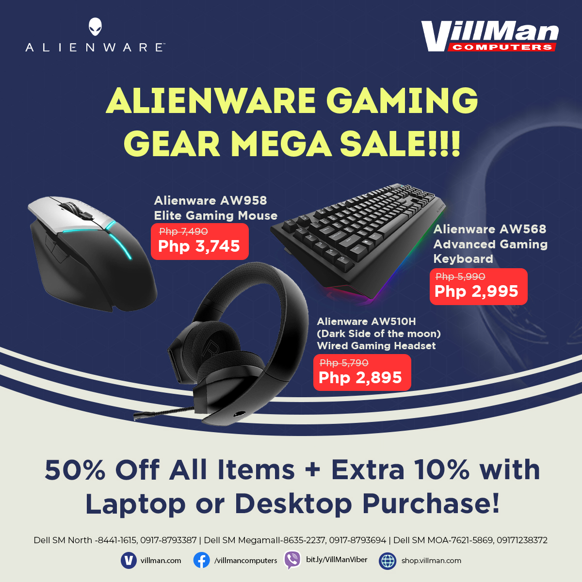 VillMan - 📢 Alienware Gaming Gear Mega Sale!!! 🔹 50% Off All Items ...