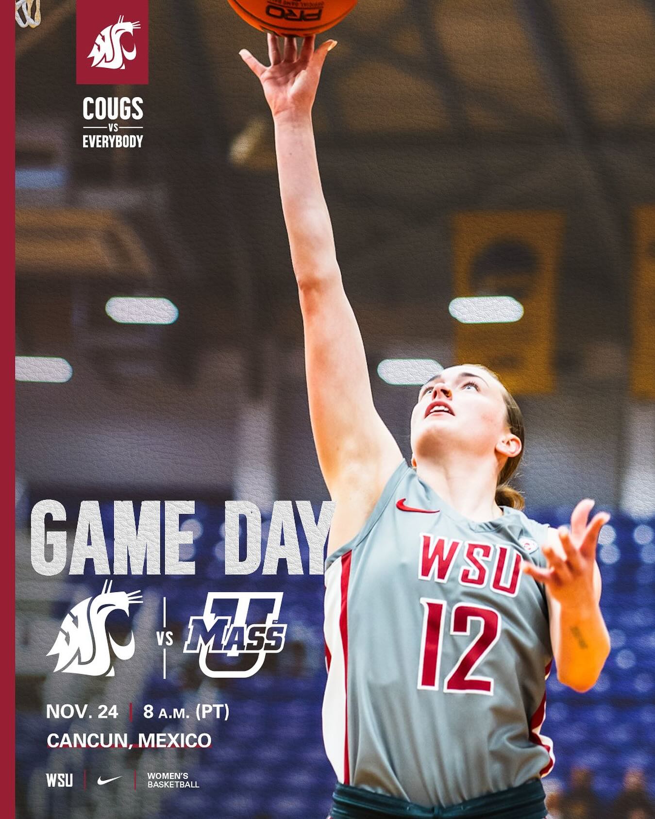 GAME DAY！ We're back... - Washington State Women's Hoops | Facebook