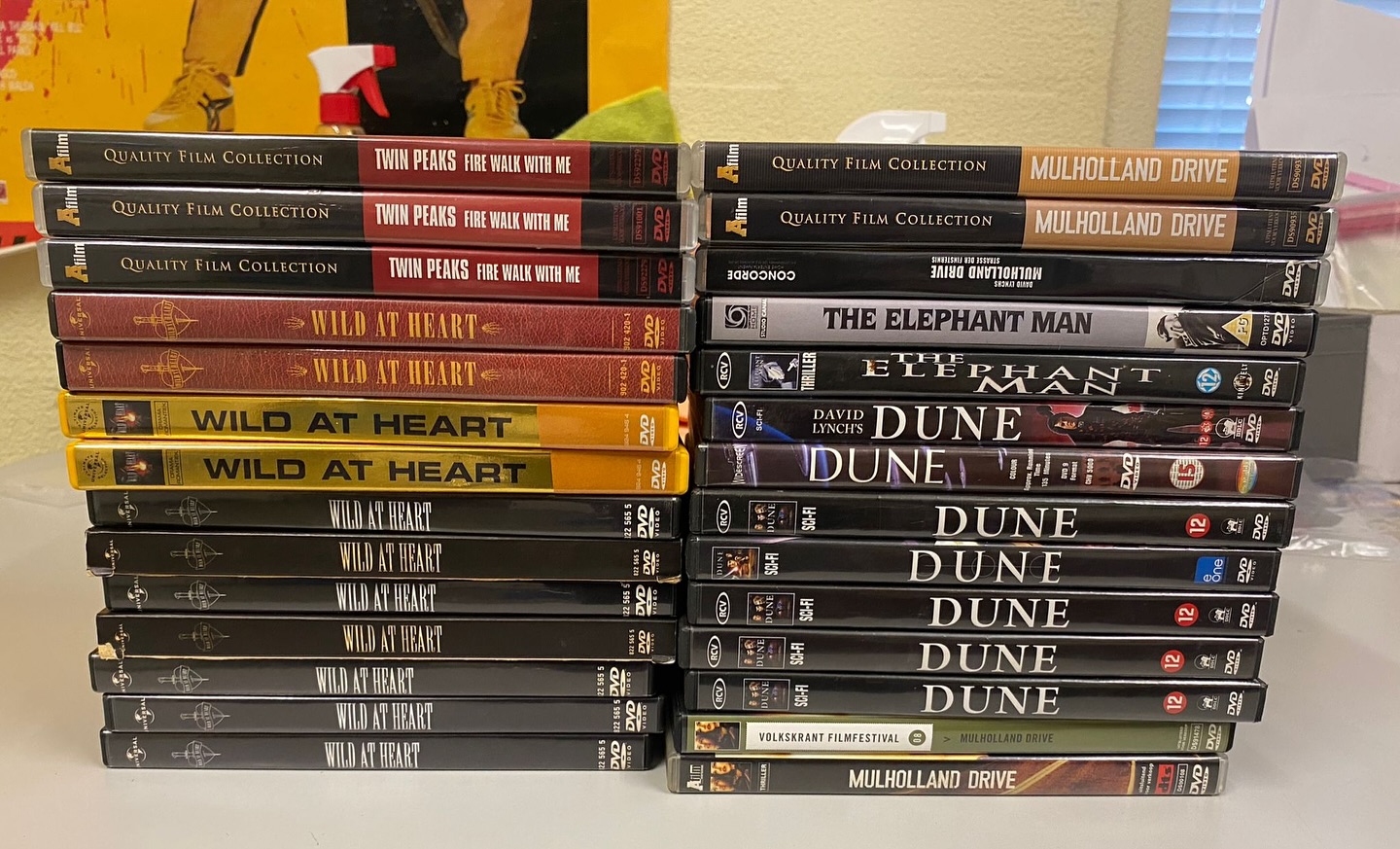 David lynch classics back in stock. #dvd #movie #davidlynch #twinpeaks
