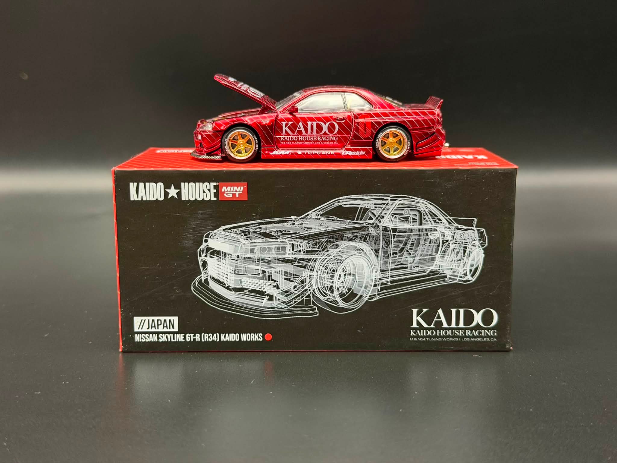 KAIDOHOUSE NISSAN SKYLINE GT-R (R34) KAIDO WORKS GREDDY Chrome