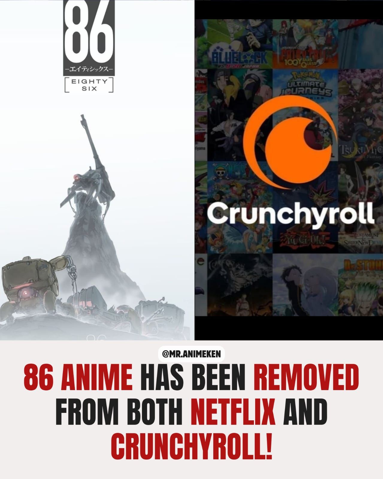 Sci-fi anime 86: Eighty Six removed from Crunchyroll and Netflix
