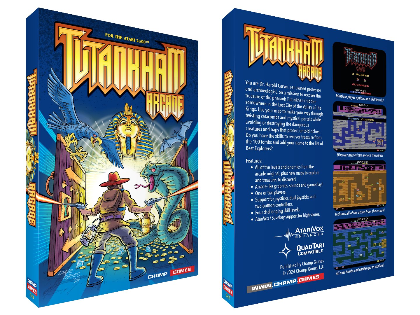 Tutankham - Intellivision (1983) Exploring deadly tombs while