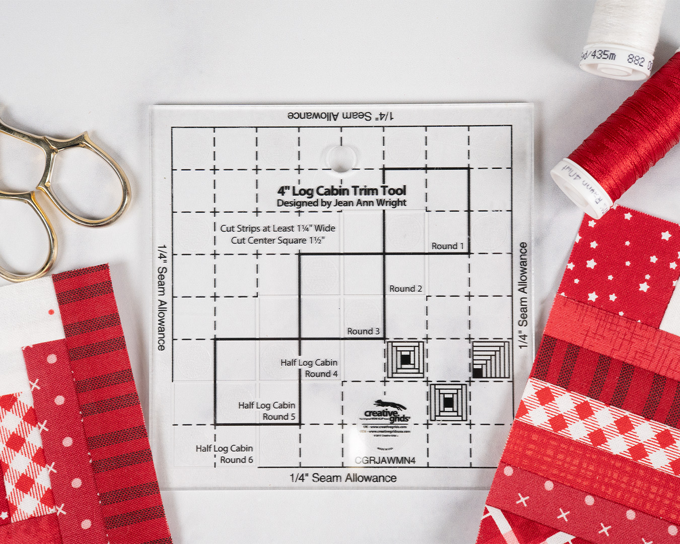 Wonky Log Cabin Trim Tool Creative Grids 4