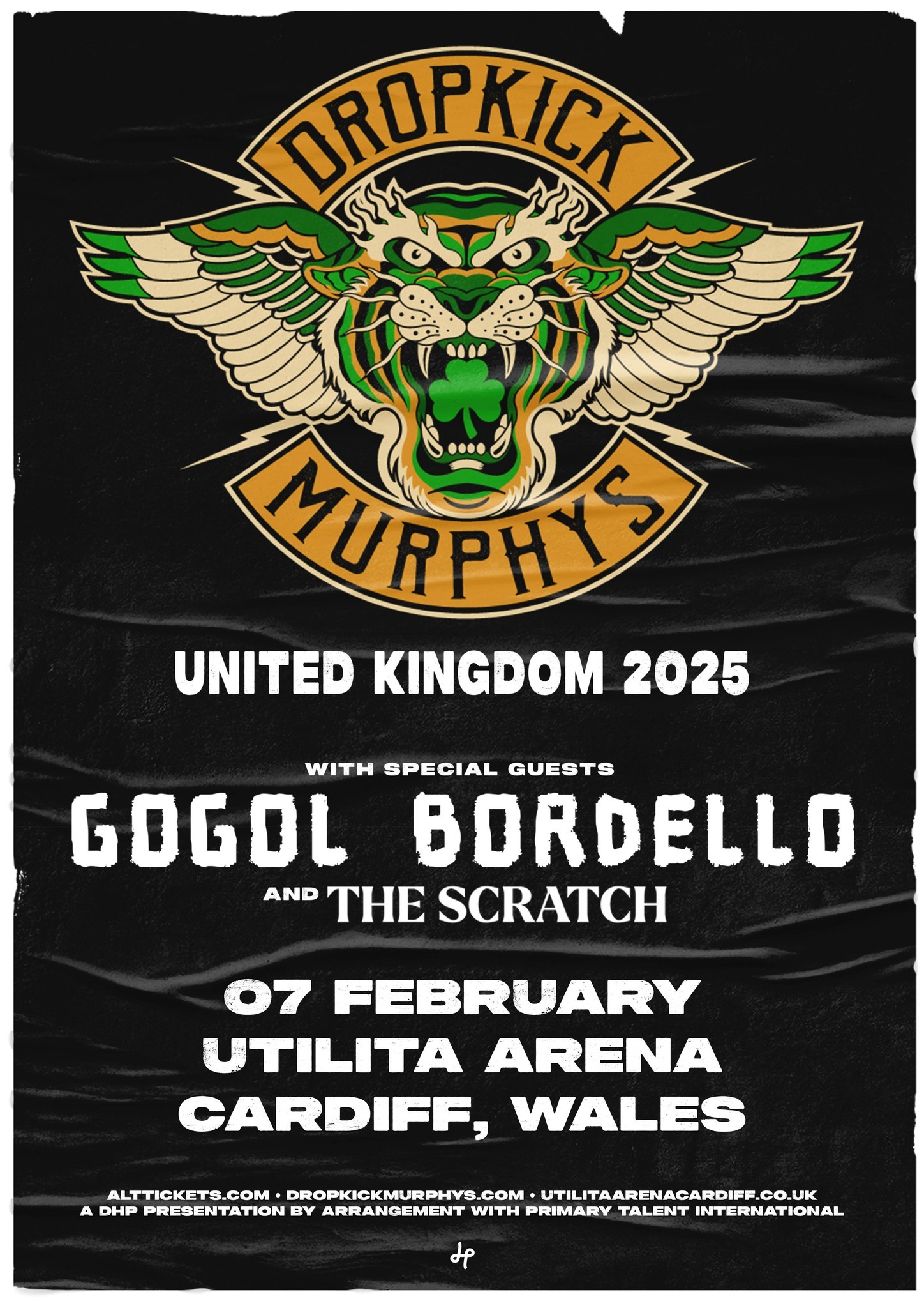 Who's coming to see Dropkick Murphys at the arena on 7 February