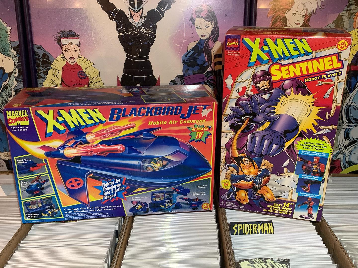 1994 Marvel X-Men Collector Guide - Sentinel & Blackbird Jet
