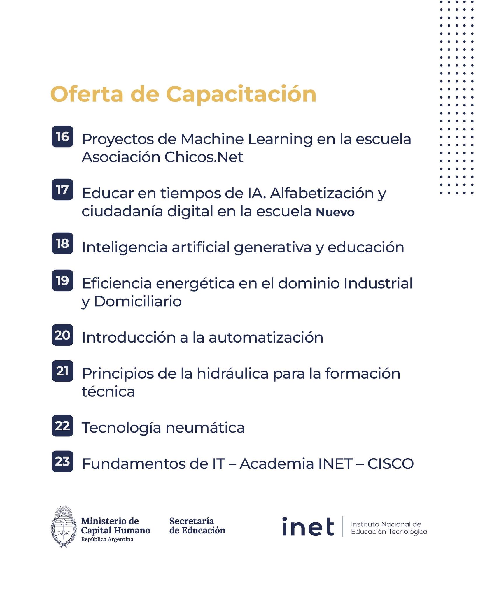 Instituto Nacional de Educación Tecnológica - INET - Argentina added a ...