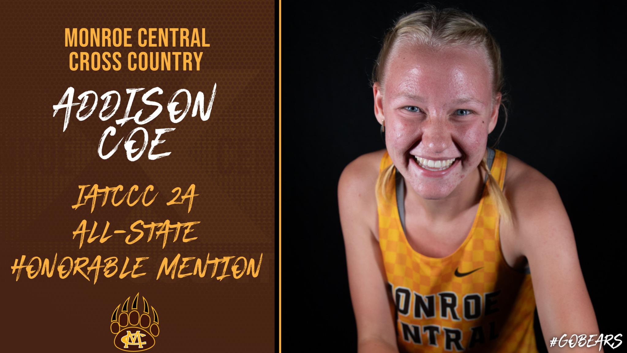 Congratulations to Addison... - Monroe Central Golden Bears