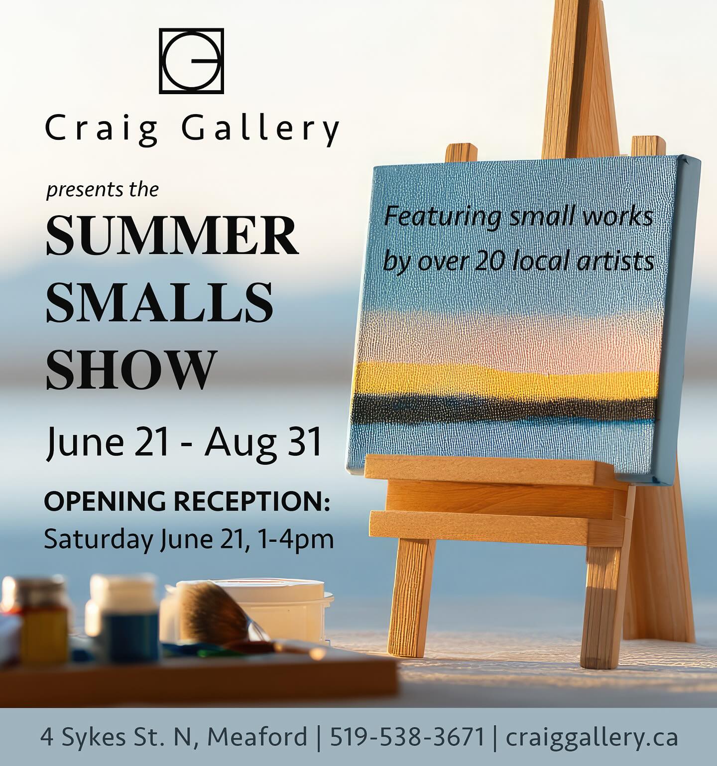 Craig - The Summer Smalls Show officially opens on Saturday and we will ...
