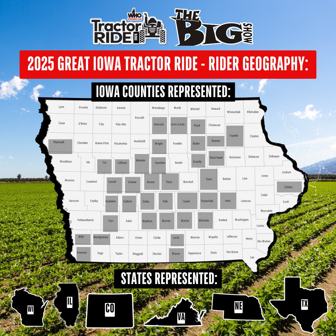 WHO Great Iowa Tractor Ride | Des Moines IA
