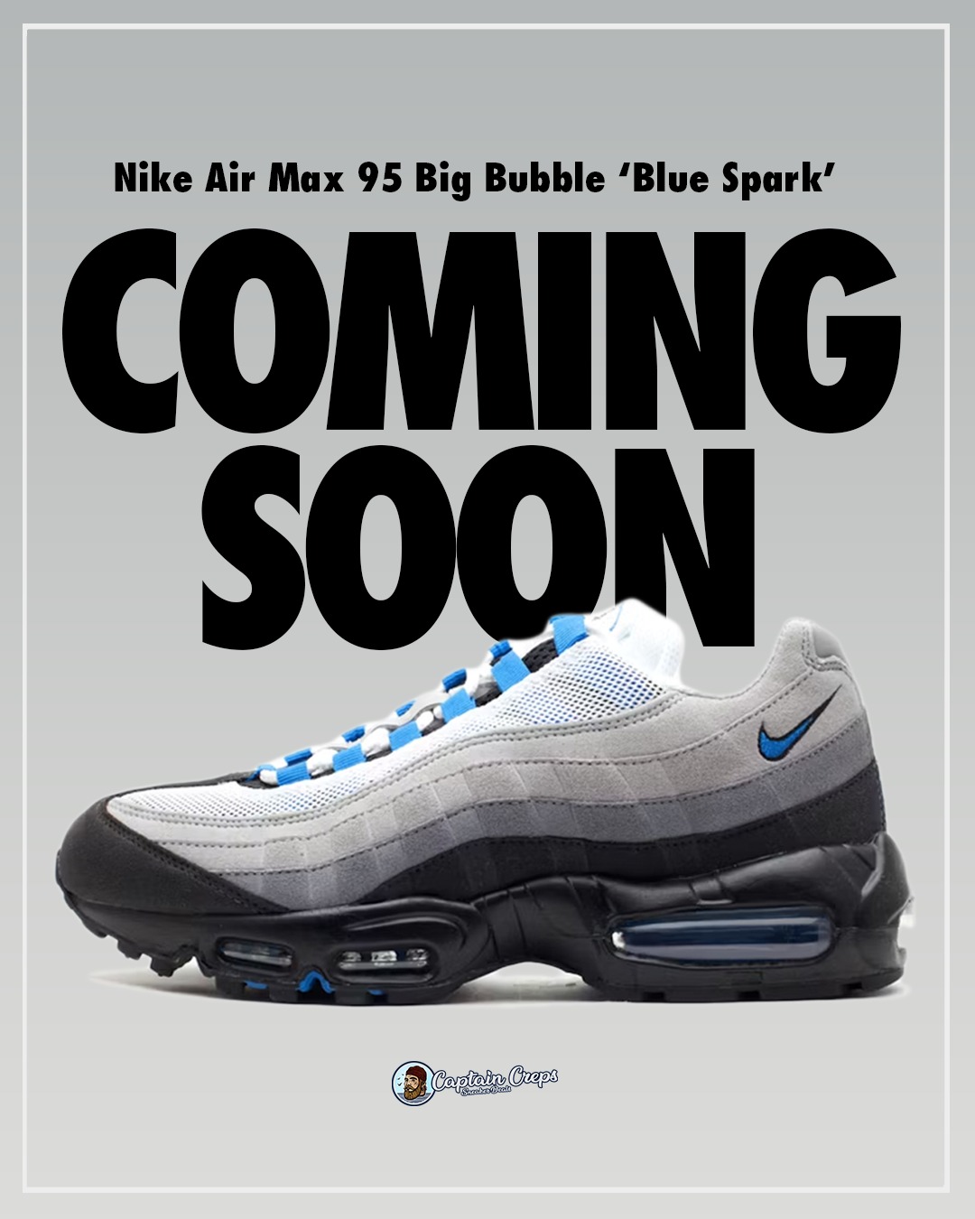 The Nike Air Max 95 “Blue Tint” is expected to return this month