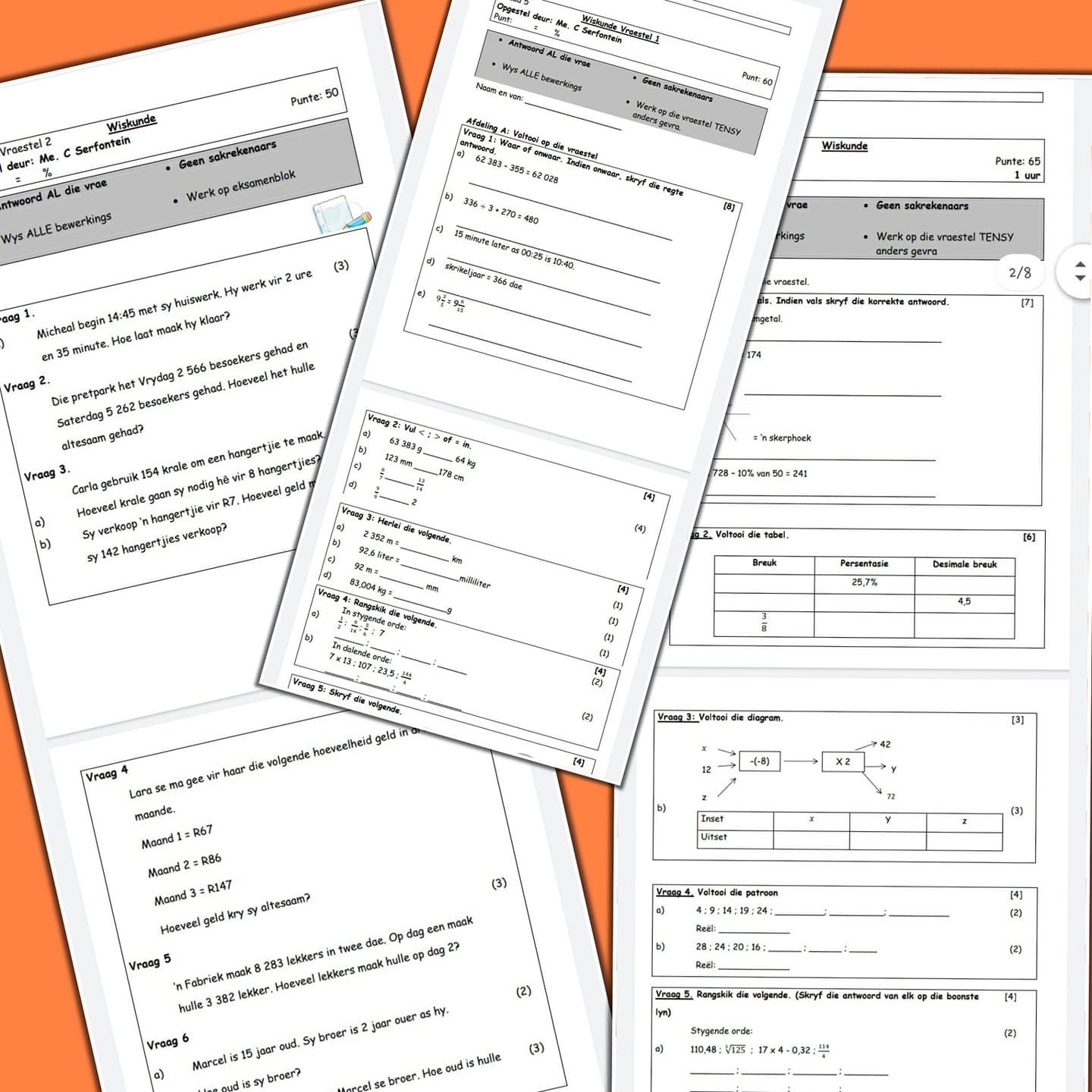 Kwartaal 4 Graad 4 tot 7 toetse... - CS Summaries/Opsommings