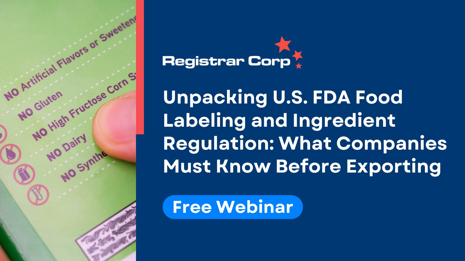 Registrar - 🌟 Are your food products ready for the U.S. market? 🌟 ...