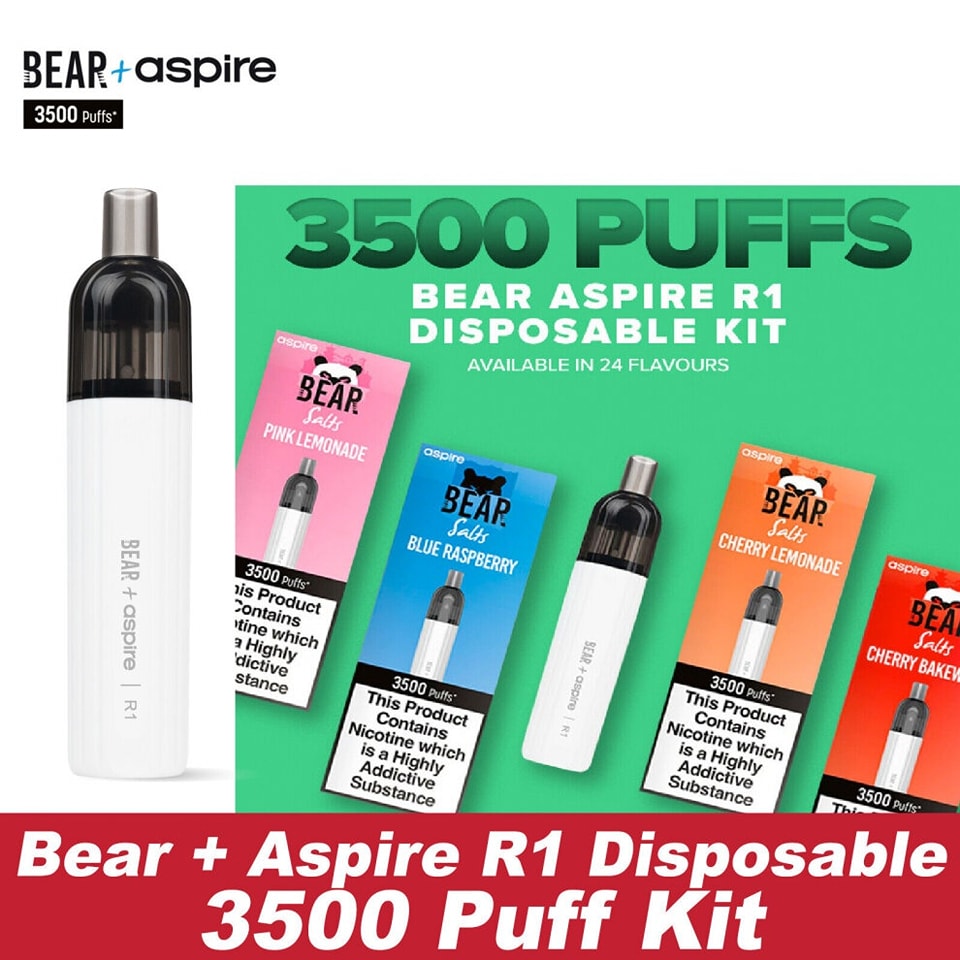 aspire r1 vape The is a rechargeable disposable which has been out for some time now. It is a device which needs refilling with your own e-liquid however, Bear Salts and Aspire Disposable Vapes vs Refillable Tropical Fruit Pack Size:3 Pack