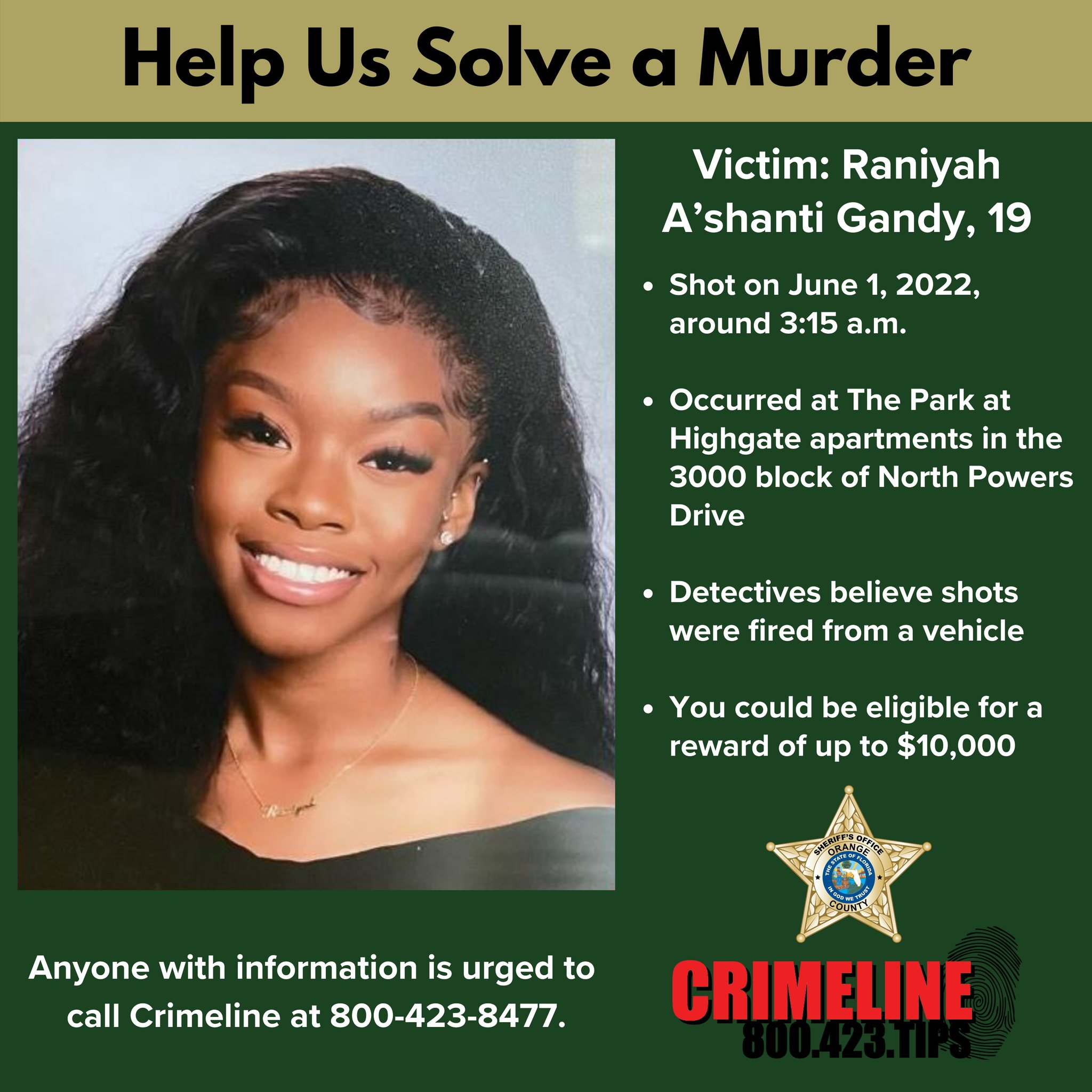 Orange - CAN YOU HELP? It's been two-and-a-half years since 19-year-old ...