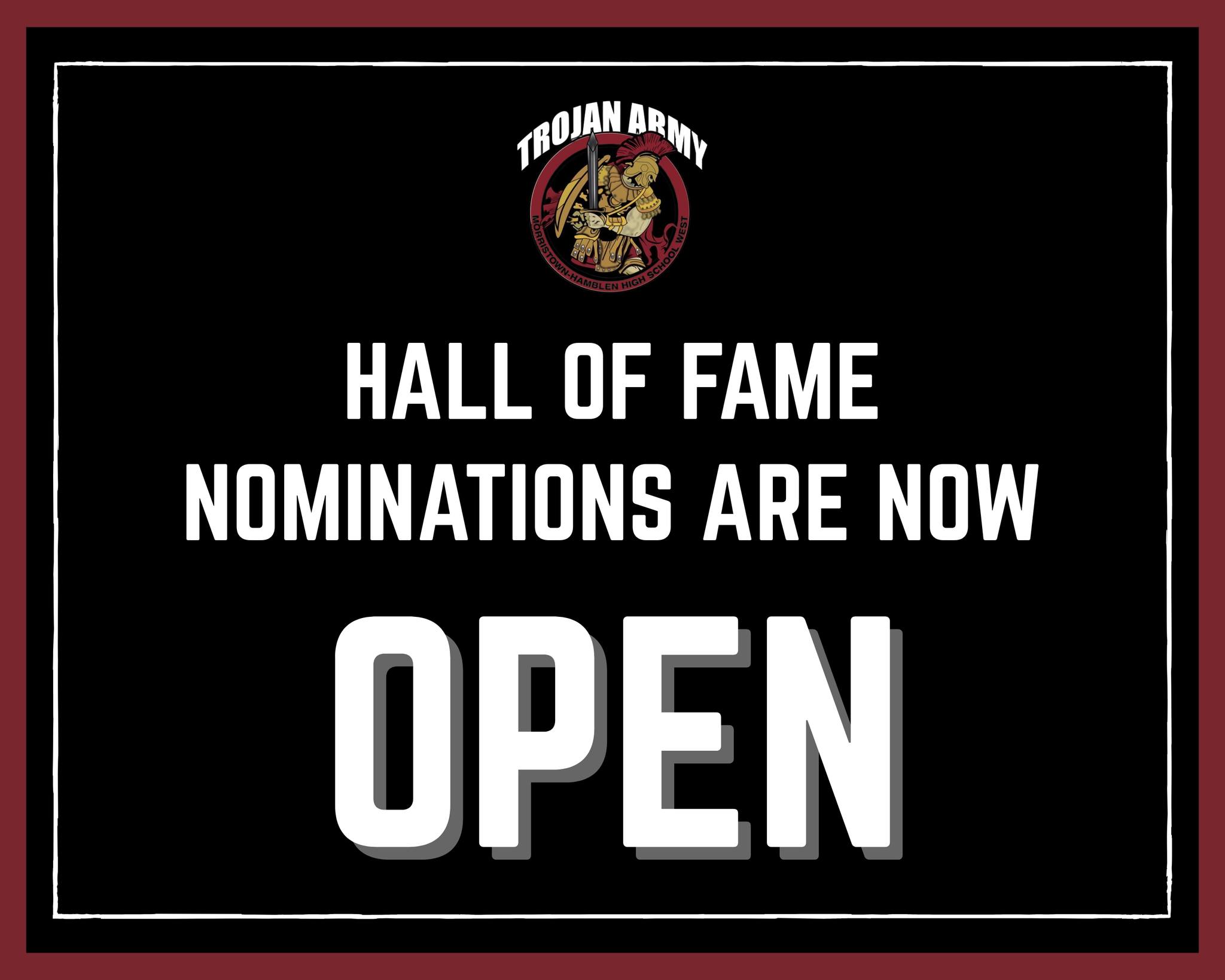 Trojan - 2025 Morristown West Hall of Fame nominations are OPEN at ...