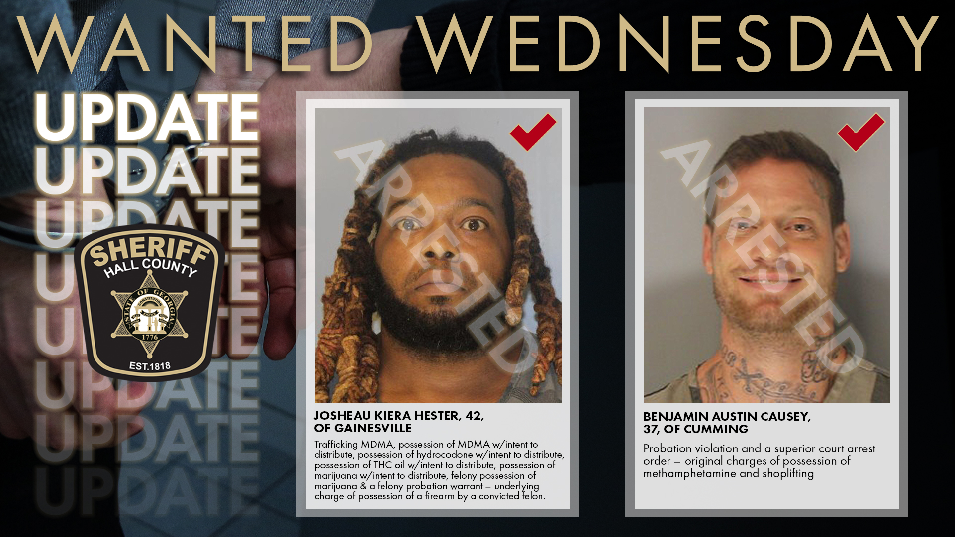 𝗨𝗣𝗗𝗔𝗧𝗘 – Hall County... - Hall County Sheriff's Office | Facebook