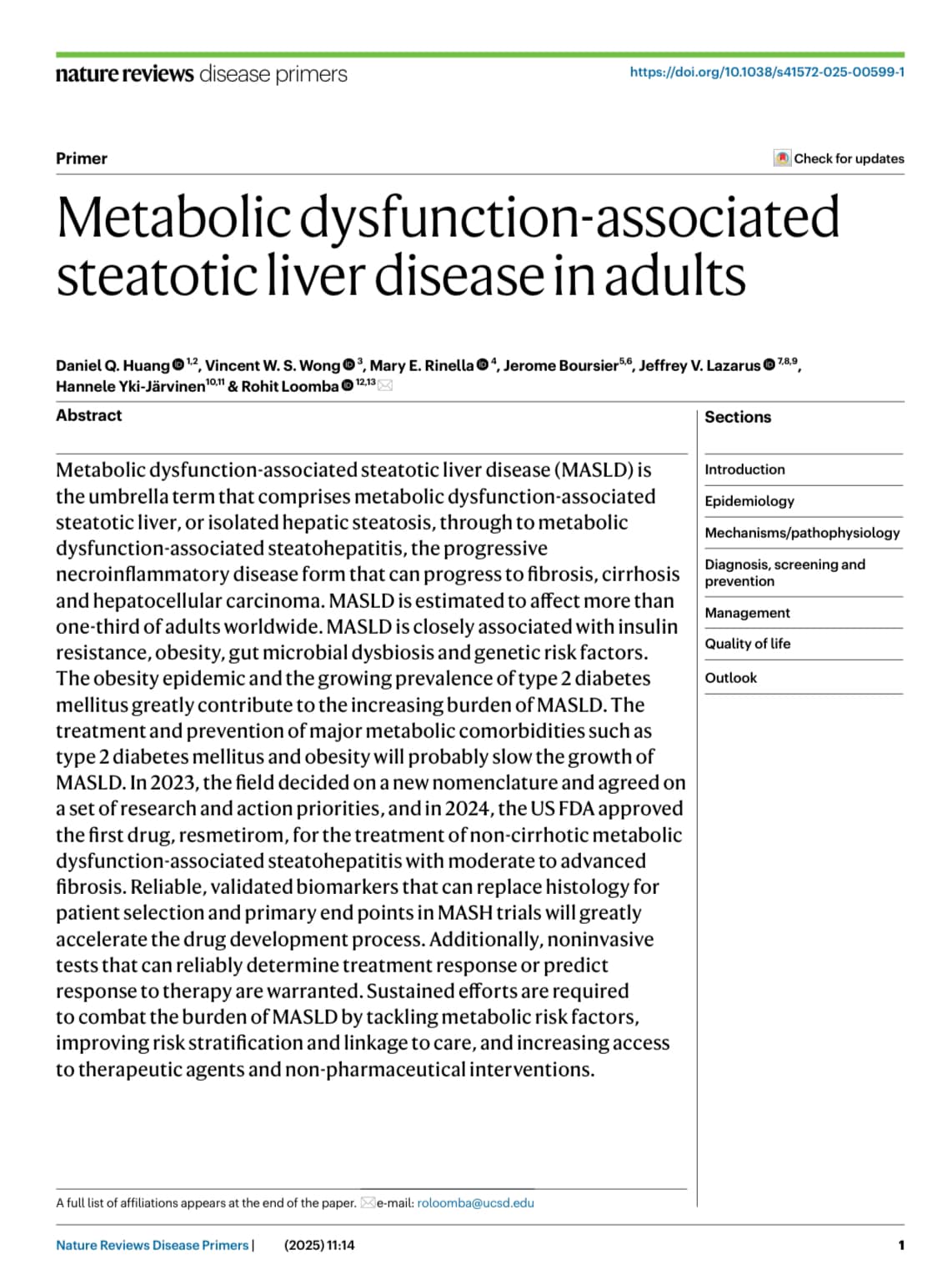 Colegio - Nature reviews disease primers. Enfermedad hepática ...